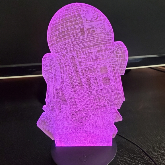 Star Wars R2-D2 3D Illusion Lamp - Picture 5 of 15